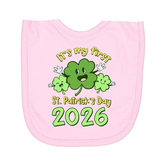Inktastic It's My First St. Patrick's Day 2026 Newborn Bib