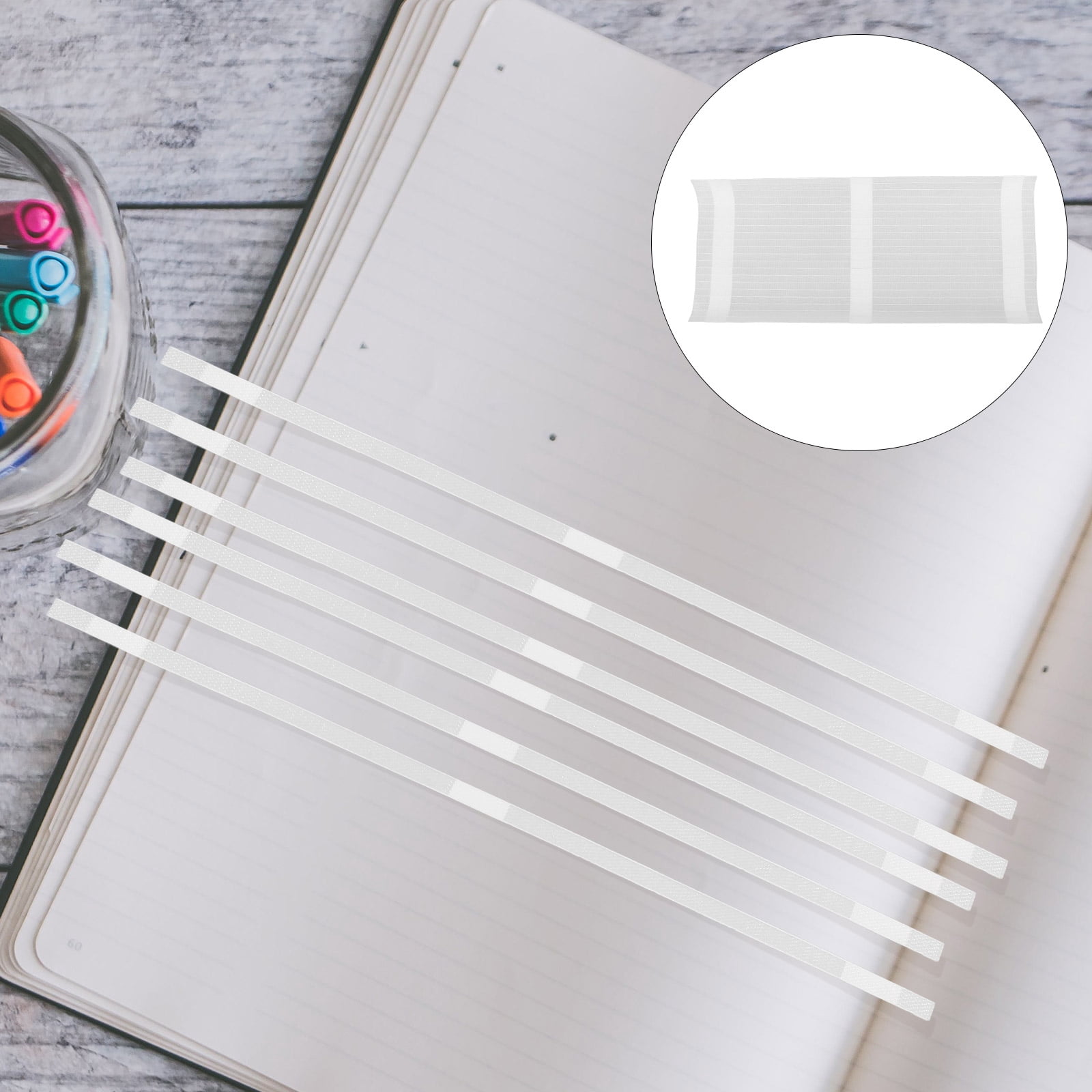 150-Pack White Hot Melt Glue Strips - 11.2" X 0.23" Thermal Binding Strips For Books & Documents