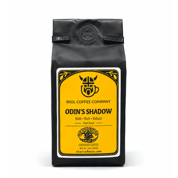 Skol Coffee Co Odin’s Shadow Dark Roast Ground Coffee, 12 oz