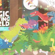Tiger Tribe: Magic Water Painting World - Dinosaurs - 4 Reusable Cards, Scene Reveal, Mess-Free Water Coloring, Seek & Find Activities, Kids Ages 1+