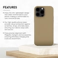 thumbnail image 2 of RadEnergy Shungite Silicone EMF Protection Case for iPhone 13, Anti-Radiation, Coffee Color, 2 of 9
