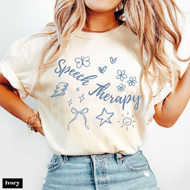 Speech Therapy Shirt, Cute SLP Shirt for Speech Language Pathologist, Speech Therapy Assis - As Picture - 4XL