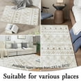 thumbnail image 2 of Rugs for Entryway, 2x3 Khaki Washable Small Area Rug, Non-Slip Ultra Soft Vintage Geometric Low-Pile Indoor Door Mat Floor Carpet for Indoor, Entrance, Kitchen, 2 of 5