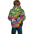 thumbnail image 6 of Geometry Dash Youth Hoodie Long Sleeve Pullover Casual Sweatshirt Hooded Boys Girls, 6 of 9