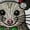 Gray, variant on Embroidered Christmas Possum Sweatshirt, Cute Animal Gifts Candy Cane Crewneck, Funny Holiday Opossum Gift