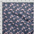 thumbnail image 4 of oneOone Viscose Chiffon Blue Fabric Floral Quilting Supplies Print Sewing Fabric By The Yard 42 Inch Wide-EK, 4 of 4