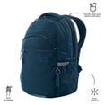 thumbnail image 3 of TOTTO Mochila Ergonómica Grande Porta Laptop 15.4 Repelente a Líquidos | Escuela - Oficina - Viaje | azul M, 3 of 7
