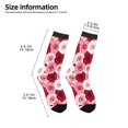 thumbnail image 2 of Honeii Rose Print Children's Colorful Socks,Unisex Kids and Toddlers' Cushioned Sock,Kids Athletic Crew Socks,for Everyday Wear and Sports, 2 of 5