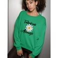 thumbnail image 2 of Fabulous Always Daisy Sweatshirt Women -Image by Shutterstock, Female XX-Large, 2 of 4