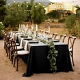 thumbnail image 4 of sancua 2 Pack Black Tablecloth 60 x 102 Inch Rectangle 6 Feet Table Cloth - Stain and Wrinkle Resistant Washable Polyester Table Cover for Dining Tab_Gift Of G, 4 of 4