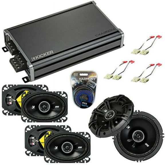 Fits Chevy Suburban 1988-1994 Speaker Upgrade Kicker DSC46 DSC65 & CXA360.4 Amp
