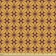 thumbnail image 1 of Geometric Fabric by the Yard, Pastel Fractal Flower Buds Bohemian Tribal Moroccan Mosaic Style Culture Art, Decorative Upholstery Fabric for Sofas and Home Accents, Maroon Marigold by Ambesonne, 1 of 5