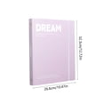 thumbnail image 3 of A4 Ring Binder Cover, 3 Ring Loose Leaf Notebook Shell for Document Storage, Plastic Folder with Elastic Bands and Pen Clip, Portable Binder for School Office and Meeting, 3 of 6