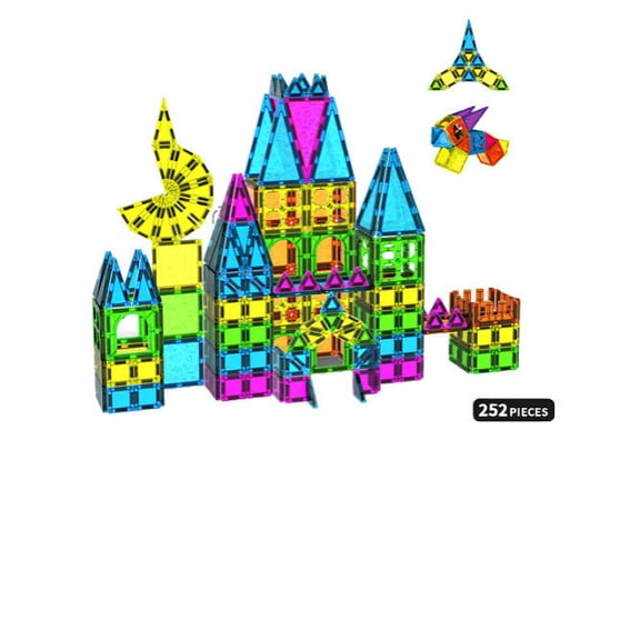 Magnetic Tiles - 3D Magnet Toys for Kids 3 , Building Blocks for STEM Learning, Kids Games, Magnetic Blocks Tile Toy - Learning Toddler Toys, Home & Classroom Must Haves, Boy and Girl