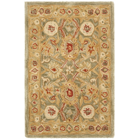 SAFAVIEH Anatolia Trinity Floral Wool Area Rug, Brown/Ivory, 2' x 3'