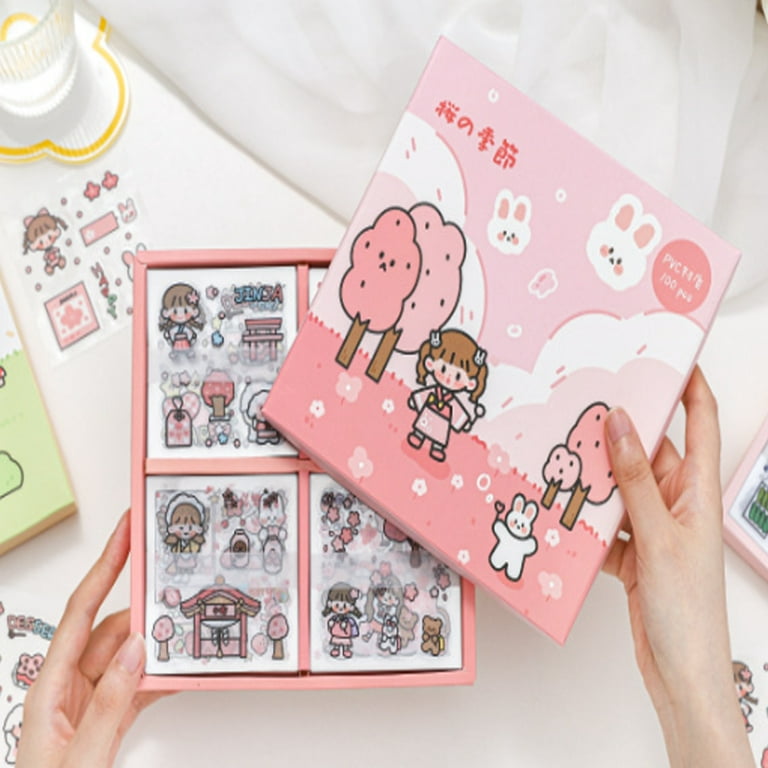 45 Pcs Kawaii Stickers Set Washi Scrapbooks Sticker Set Cute Dog Diy  Decorative Stickers Diy Label For Gift Box Packing Album