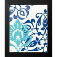 thumbnail image 2 of Vess, June Erica 15x18 Black Modern Framed Museum Art Print Titled - Exotic Indigo II, 2 of 5