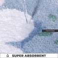 thumbnail image 3 of Alfombrilla de baño de microfibra gruesa y resistente, esponjosa, lavable a máquina, antideslizante, para baño, dormitorio y entrada de puerta (azul), 3 of 5