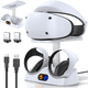 thumbnail image 1 of Base de carga para mando PS5 VR2, estación de carga PSVR 2 con soporte para gafas de realidad virtual, cargador para mando PS VR2 para accesorios PSVR2 con indicador LED, 1 of 6