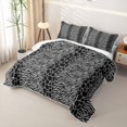 thumbnail image 3 of Erosebridal Safari Animals Lines Quilt King,Gray Zebra Print King Coverlet Set For Girls,3pcs, 3 of 7