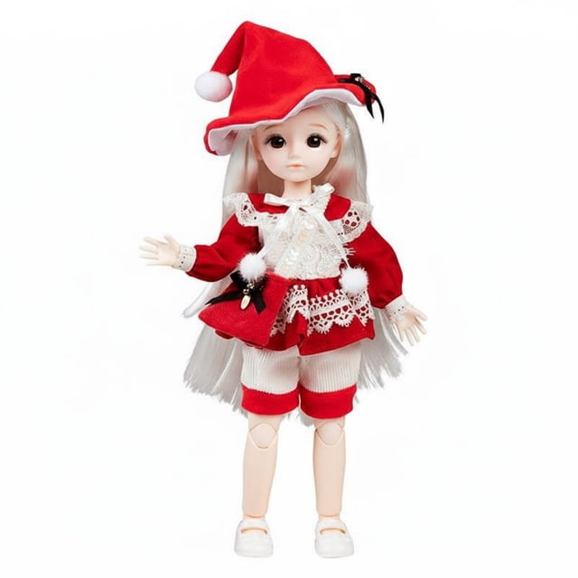 predolo Muñeca BJD Articulada Diseño Estilo Lolita Muñeca de 30 Cm con Ropa Ojos 3D Realistas Juguete Infantil para Niñas, Coleccionistas
