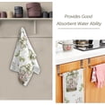 thumbnail image 3 of SKYSONIC 2 Pack Watercolor Birdcage Hand Towels, Flowers Spring Kitchen Towel Ultra Soft and Absorbent,Decorative Fingertip Face Towel for Bathroom Hotel, 28.3"x 14.4", 3 of 6
