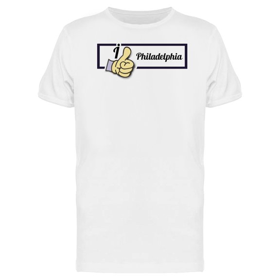 I Like Philadelphia Thumbs Up Tee Men's -Image by Shutterstock