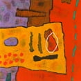 thumbnail image 2 of Downs 26x26 White Modern Wood Framed Museum Art Print Titled - Conversations in the Abstract #21, 2 of 4