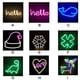 thumbnail image 2 of Kearding Lámparas LED de neón Dormitorio encantador Luz colgante de pared divertida Fiesta Adorno de boda personalizado Iluminación decorativa USB Iluminación navideña Vistoso Kearding HA062182-09B, 2 of 6