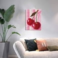 thumbnail image 5 of 12x16 inch Canvas Hanging Picture Red Cherry,Rustic Home Living Room,Yard,Bathroom,Study Wall Decor Paintings Prints,Funny Gift For Cherry Enthusiast,Modern Art Red Cherry Decor Canvas Poster, 5 of 6