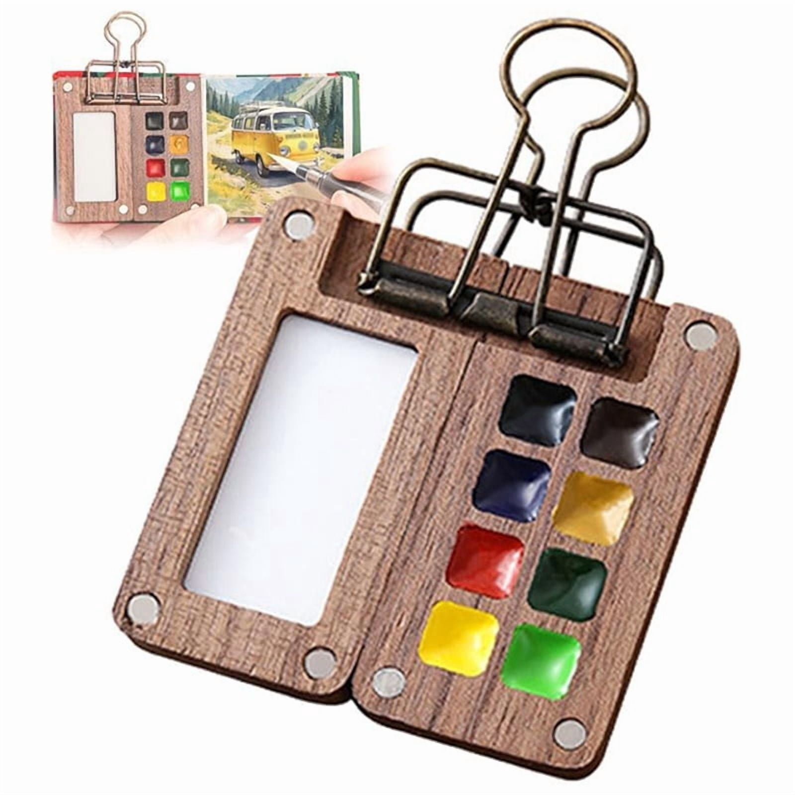 2X Travel Paint Palette, Mini Watercolor Paint Set, Portable Paint Palette for Travel, Watercolor Paint Palette