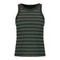 thumbnail image 6 of DDAPJ pyju Women's Ribbed Tank Top Sleeveless Stripe Print T Shirt Summer Casual Camisole with Bulit in Bra Black M, 6 of 9