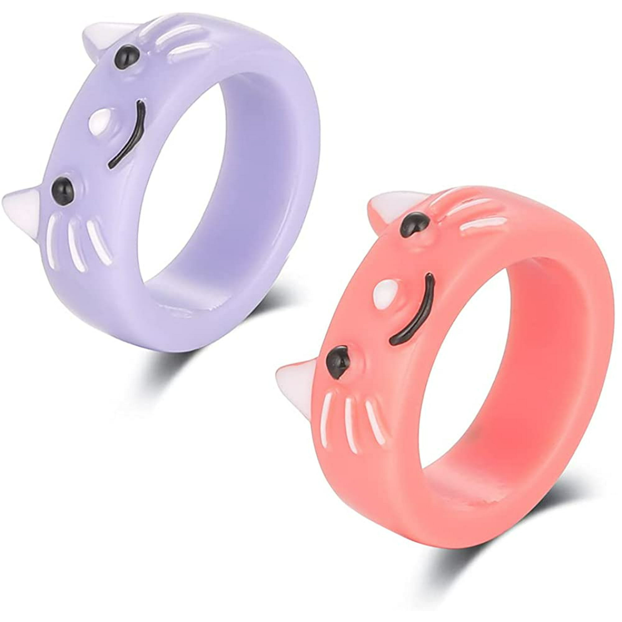 4Pcs Frog Rings for Women, Smiley face Evil eye ring Y2k Acrylic Resin  Colorful Animal Finger Ring for Teen Girls Cute Chunky Plastic Vintage  Trendy Friendship Dainty Cool Knuckle Set Jewelry |