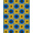 Blue, Pattern 2, variant on ODIKA 3x5 Machine Washable Non-Slip Area Rug, Tangy Fruit Slice Medallion Design Floor Covering High Traffic Rug, Blue, 530338