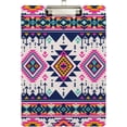 thumbnail image 2 of Coolnut Tribal Ethnic Aztec Geometric Clipboard, Acrylic Standard A4 Letter Size Clip Board with Low Profile Clip for Office, Classroom, Doctor, Nurse and Teacher, 12.5"x9", 2 of 7