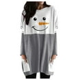 thumbnail image 2 of Pntutb - Camiseta de manga larga para mujer con cuello redondo y estampado navideño Pntutb Pntutb-5103, 2 of 3