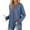 Blue, variant on Cyinyin T Shirts for Women Womens Basic T-Shirts Long Sleeve Curved Hem Summer Tops Fitted Tees Clothing Long Sleeve Going Out Top Blue L