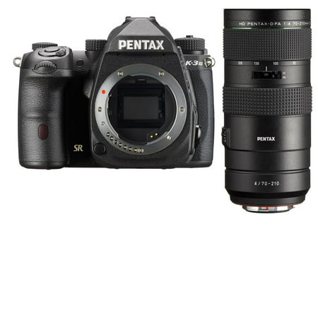 Pentax K-3 Mark III APS-C-Format DSLR Camera Body, Black with Pentax HD PENTAX-D FA 70-210mm F4 ED SDM WR Lens