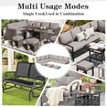 thumbnail image 7 of AECOJOY Outdoor Cushions, 4 inch Patio Cushions for Outdoor Furniture, Replacement Cushions Fits 7-Seats Sectional Rattan Conversation Set, Splashproof, Memory Foam Cushions and Covers in Light Grey, 7 of 7