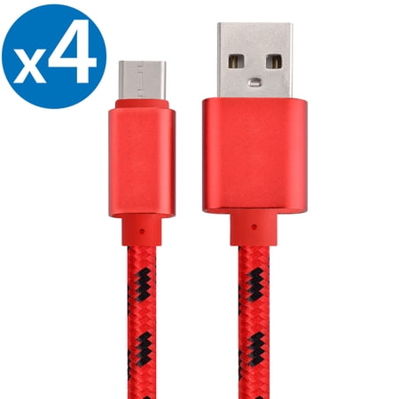 4x 3FT USB Type C Cable Fast Charging Cable USB-C Type-C 3.1 Data Sync Charger Cable Cord For Samsung Galaxy S9 S9+ Galaxy S8 S8 Plus Nexus 5X 6P OnePlus 2 3 LG G5 G6 V20 HTC M10 Google Pixel XL price history on PriceWatchPro