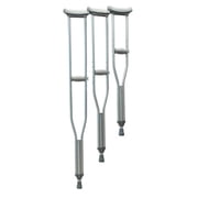 Lumex Universal Aluminum Crutches - Replacement Crutch Handgrips Only, Gray - PR 1