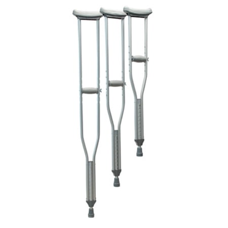 Lumex Universal Aluminum Crutches - Replacement Crutch Handgrips Only, Gray - PR 1