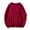 Red, variant on Lovskoo 2024 Men's Sweaters Pullover Winter Long Sleeve Solid Color Contrast Round Neck Sweater Tops Navy