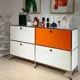 thumbnail image 2 of Gabinete lateral Haller, cocina, sala de estar, hogar, pared integrada, lado Medieval, gabinete lateral de moda multicapa, 2 of 4