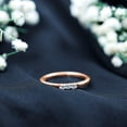 thumbnail image 3 of Rosec Jewels Diamond Stackable Ring for Women, Three Stone Ring (HI-SI Quality), 10K Rose Gold, US 9.00, 3 of 8