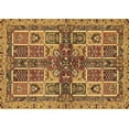 thumbnail image 1 of Ahgly Company Indoor Rectangle Abstract Brown Modern Area Rugs, 4' x 6', 1 of 4