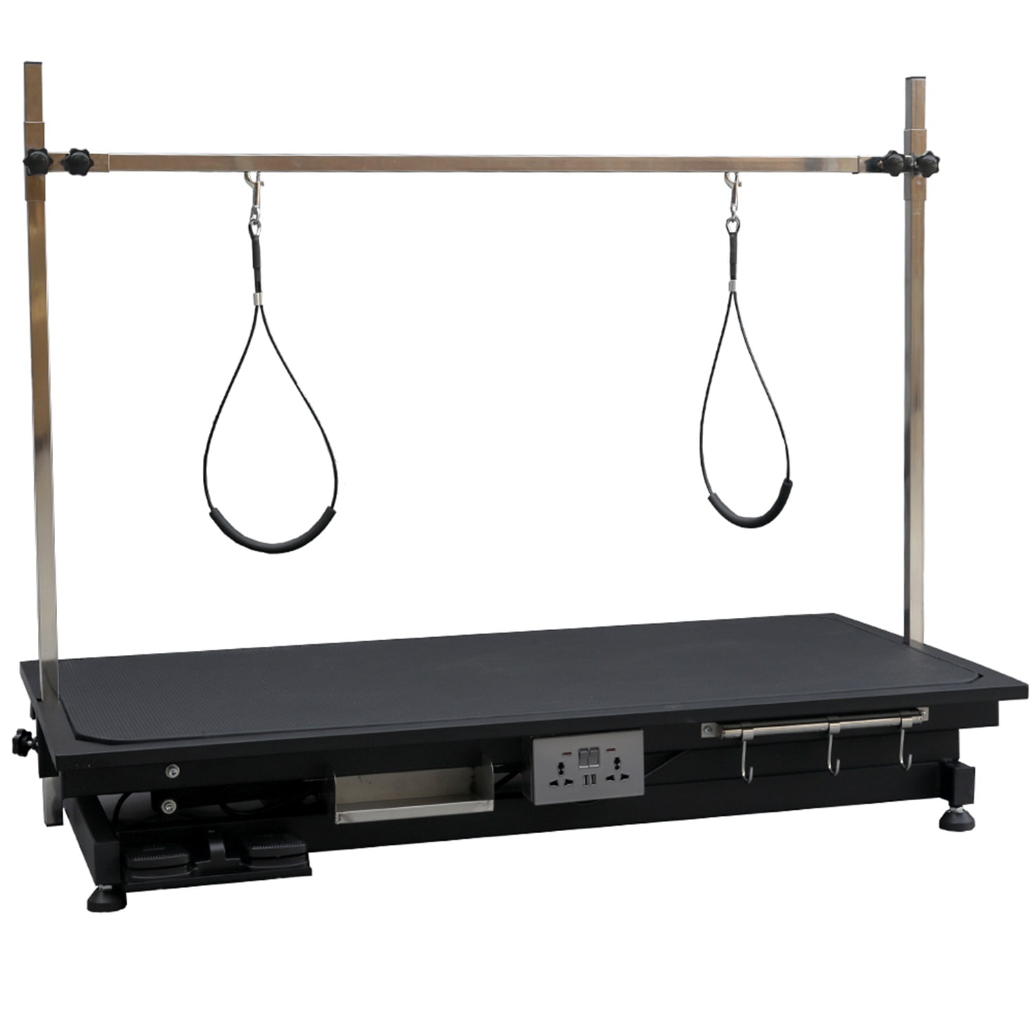 Pefilos 50" Heavy Duty Electric Lifting Pet Dog Grooming Table for Large Dogs with Powerful Motor 110V/220V Professional Hydraulic Drying Table, Height Adjust from 8" up to 36'', Black Pefilos 50" Heavy Duty Electric Lifting Pet Dog Grooming Table for Large Dogs with Powerful Motor 110V/220V Professional Hydraulic Drying Table, Height Adjust from 8" up to 36'', Black