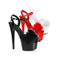 thumbnail image 2 of 705-WHITNEY,  7" Platform Sandal With Marabou, 2 of 2