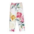 thumbnail image 4 of Daiia Colorful Flowers Women's Sleep Pant with Pockets and Drawstring,Pajama Pants-Large, 4 of 9