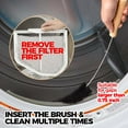 thumbnail image 4 of Dryer Cleaner Vent Brush,Washing Machine Brush Dryer Vent Cleaning Kit, Clean Dryer Vents with Long Flexible Vacuum Brush and Lint Brush A 3, 4 of 9